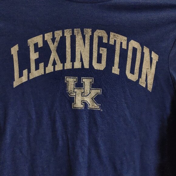 Kentucky Wildcats Men's Small Short Sleeve T-Shirt Blue Lexington UK Logo Front - Picture 2 of 8